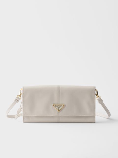 Prada Leather wallet with shoulder strap