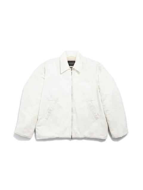 BALENCIAGA Men's Zip-up Jacket  in White