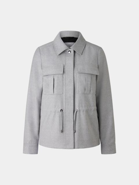 BOGNER Emira flannel jacket in Light gray