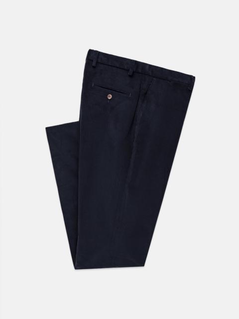 J. PRESS MADE-IN-USA NAVY WIDE WALE CORDUROY PANT