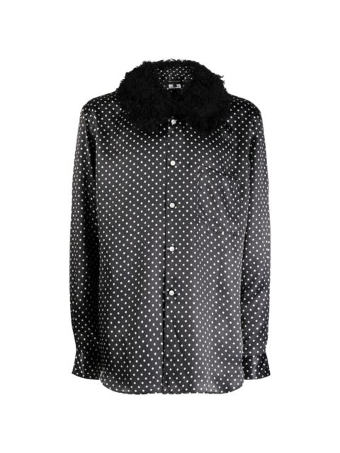 Comme des Garçons Homme Plus polka-dot print long-sleeve shirt