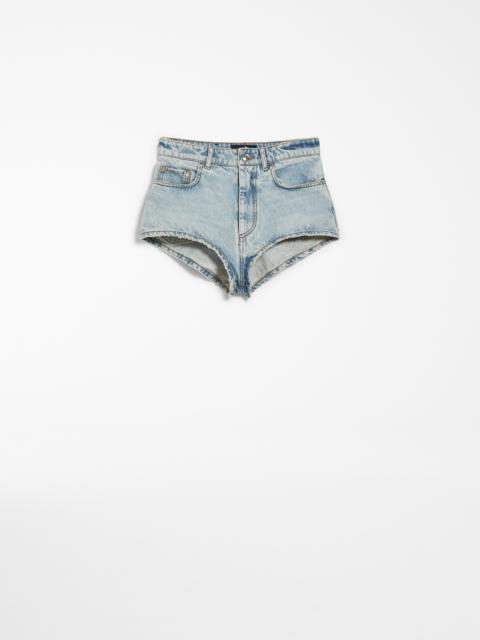 CHICCA Denim micro shorts