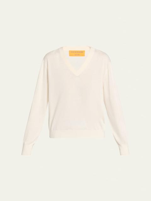 GUEST IN RESIDENCE The V Silk-Linen Sweater