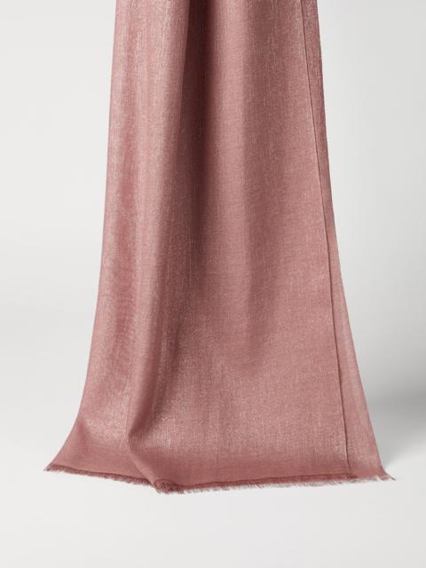 Brunello Cucinelli Cashmere and silk sparkling scarf