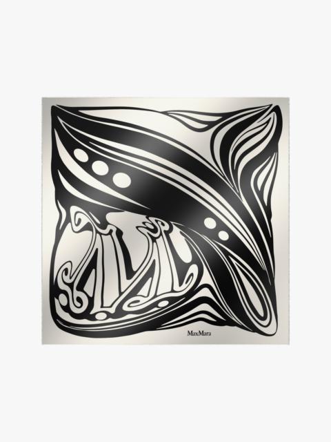 Max Mara CARRE90W Printed silk oversized yoke