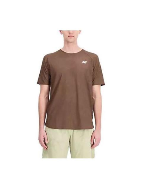 New Balance Q Speed Jacquard T-shirt 'Brown' MT33281-DUO