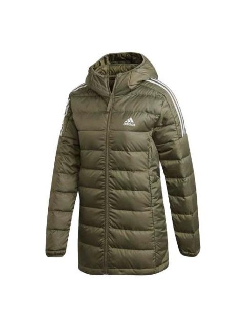 adidas (WMNS) adidas Light Down Hooded Parka 'Legacy Green' GH4591