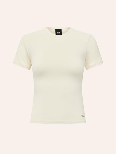 P.E NATION FOUNDATION SHORT SLEEVE TEE IN WHISPER WHITE