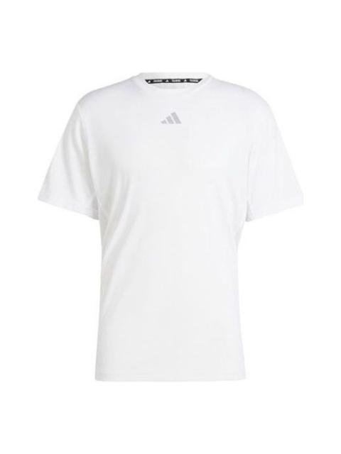 adidas HIIT Workout 3-Stripes Tee 'White' IS3718