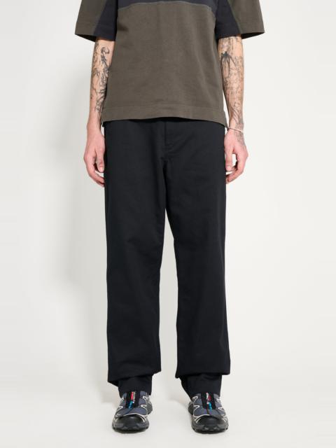 MARGARET HOWELL MHL DROPPED LOOP TROUSER SOFT COTTON DRILL DARK INK