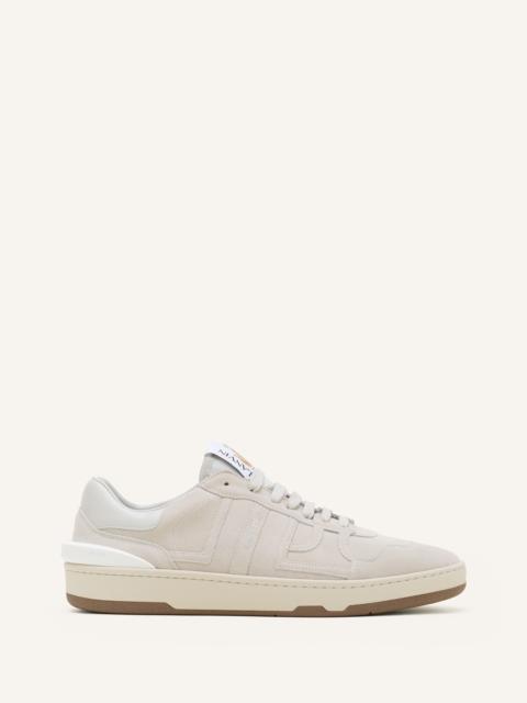 WHITE CLAY SNEAKERS IN MESH AND LEATHER
