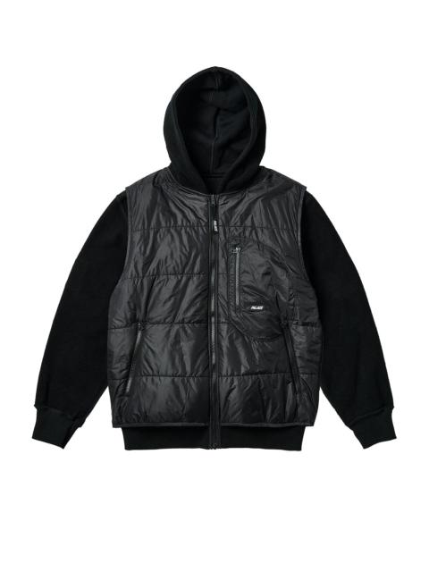 PALACE REVERSIBLE VEST HOOD BLACK