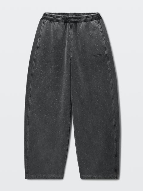 Alexander Wang CRYSTAL HOTFIX MID-RISE OVERSIZED SWEATPANT
