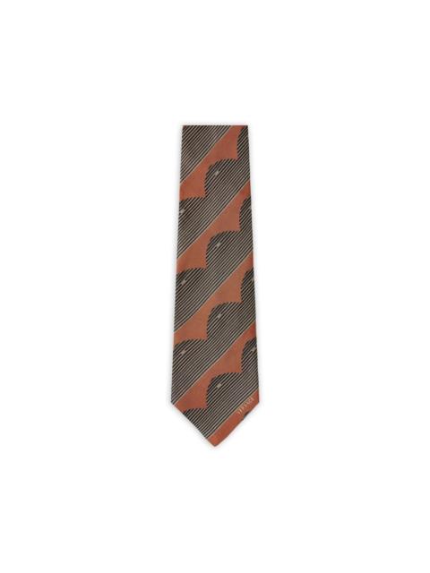 VERSACE printed jacquard silk tie