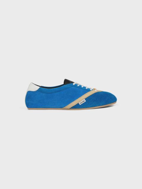 CELINE THE FLAT SNEAKER IN SUEDE CALFSKIN AND LAMBSKIN
