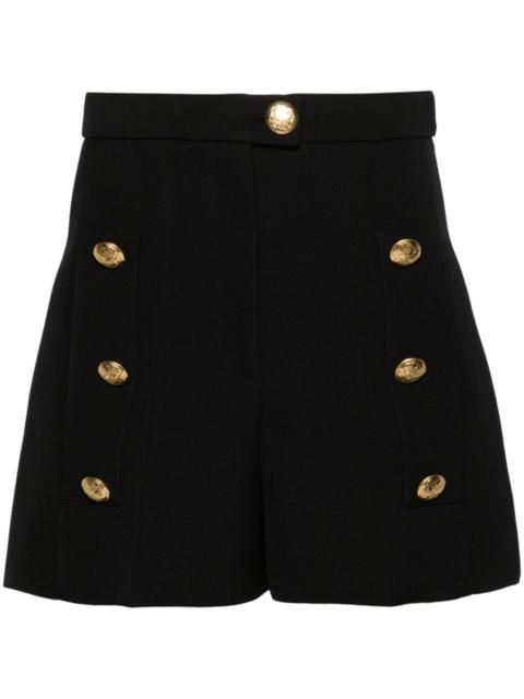 Alexander McQueen logo-engraved buttons shorts