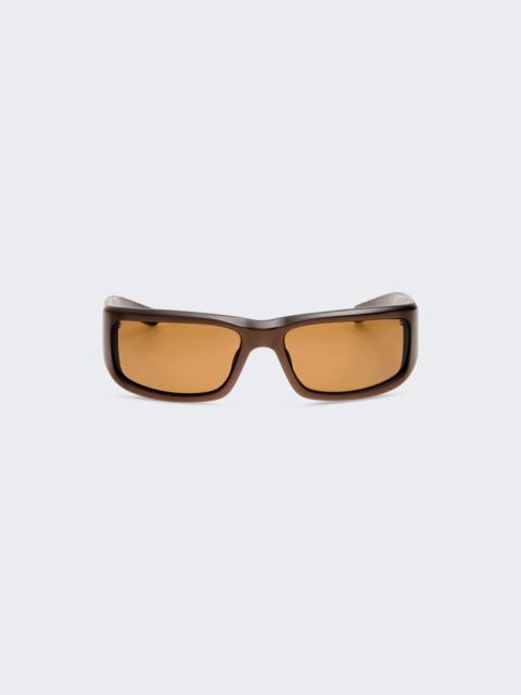 JACQUEMUS Aero Sunglasses Metallic Bronze
