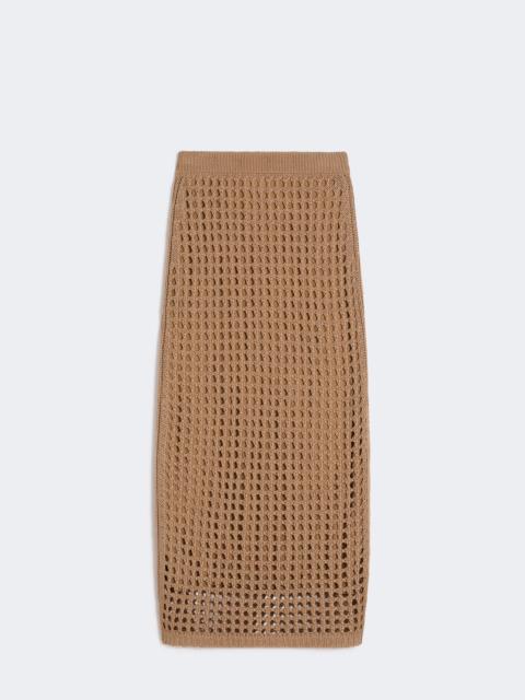 Max Mara Mesh cotton skirt - DESERT