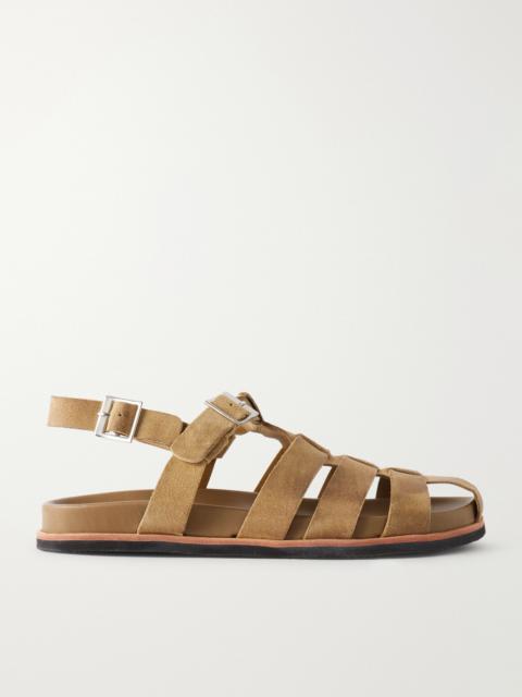 Grenson Quinton Suede Fisherman Sandals