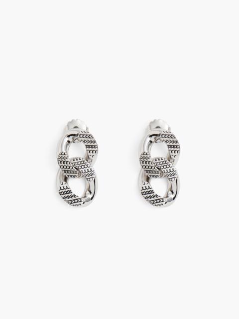 Marc Jacobs THE MONOGRAM CHAIN LINK EARRINGS