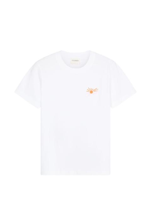 CLOSED embroidered basic T-shirt