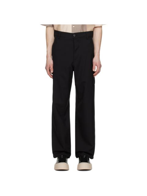 Marni Black Straight-Leg Cargo Pants