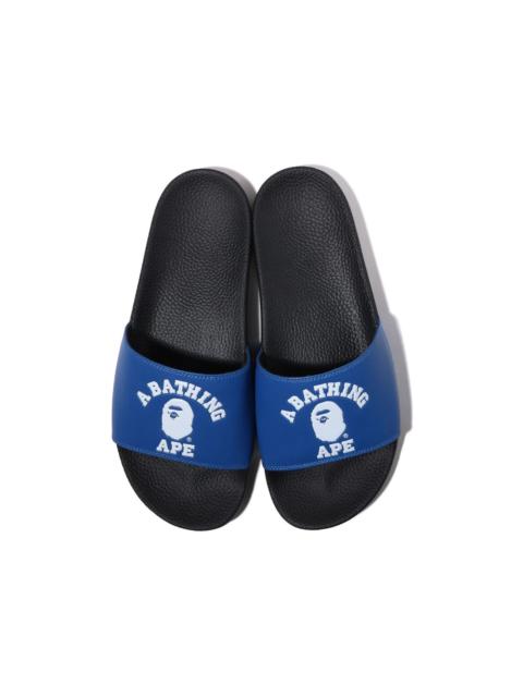 A BATHING APE® A Bathing Ape College Slide Sandal Online Exclusive Blue (2022)