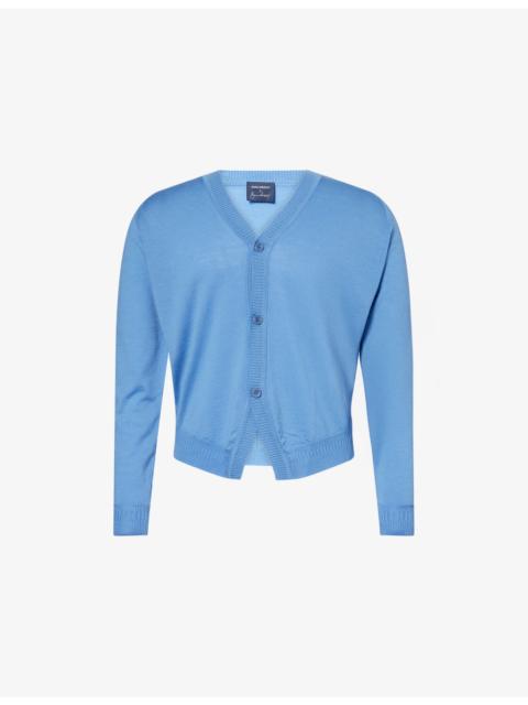 JOHN SMEDLEY John Smedley X Bill Nighy V-Neck Merino Wool Cardigan