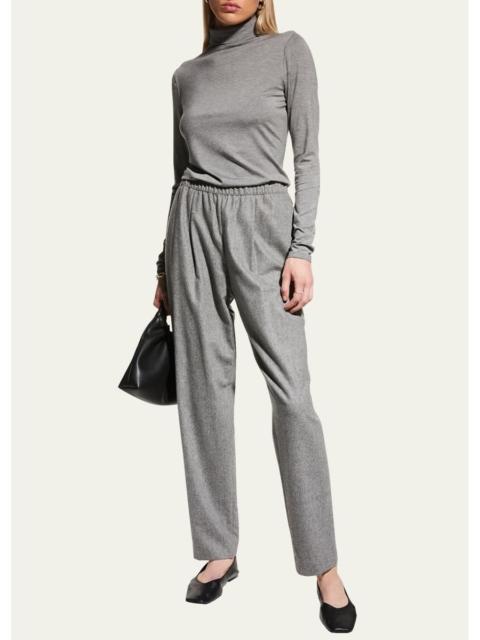 Lafayette 148 New York Veda Jersey Turtleneck Top