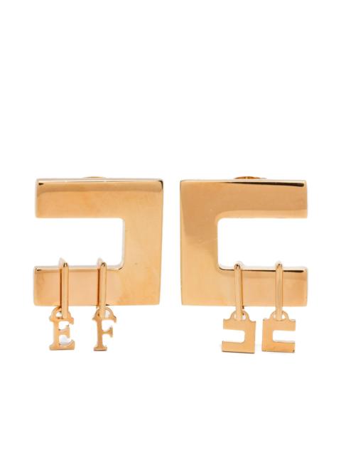 ELISABETTA FRANCHI Elisabetta Franchi Square-frame Earrings