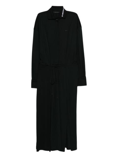 LACOSTE collar midi dress
