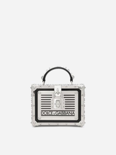 Dolce & Gabbana Polished calfskin Dolce Box bag with studs