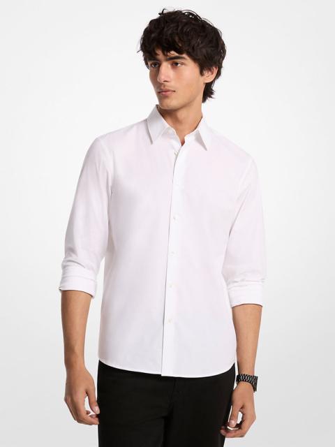 MICHAEL KORS Classic-Fit Cotton Blend Dobby Shirt
