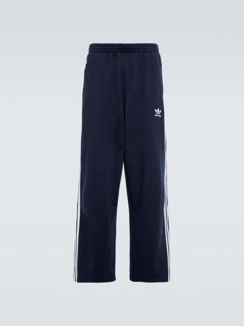 x adidas side-stripe cropped track pants