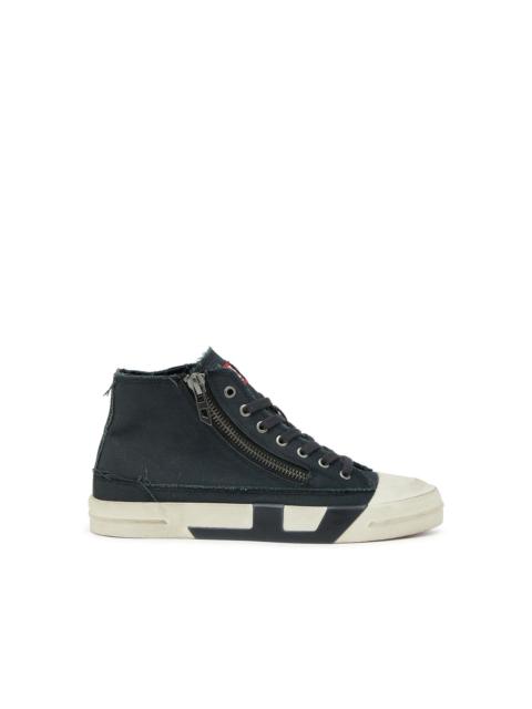 Diesel S-D-VERSE - SNEAKERS IN FRAYED CANVAS WITH D LOGO