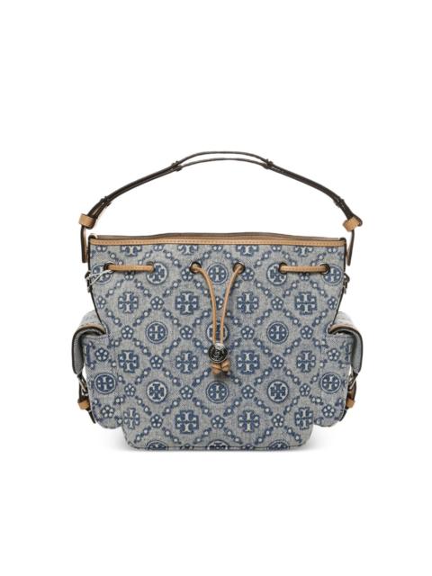 TORY BURCH T Monogram drawstring bucket bag