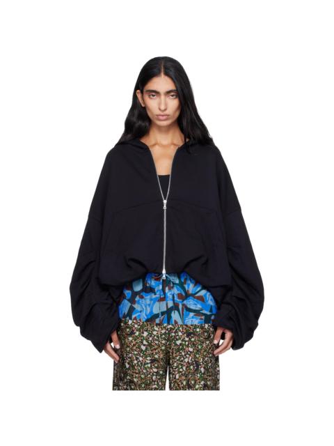 Dries Van Noten Black Hannett Tris Hoodie