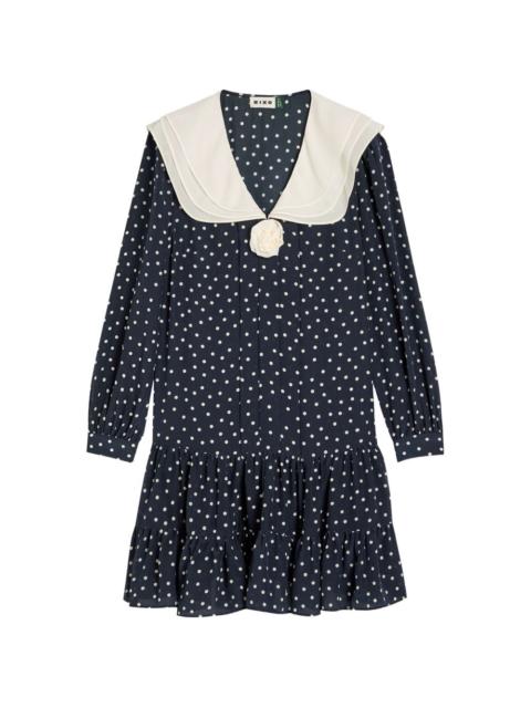 RIXO Valetta polka-dot mini dress