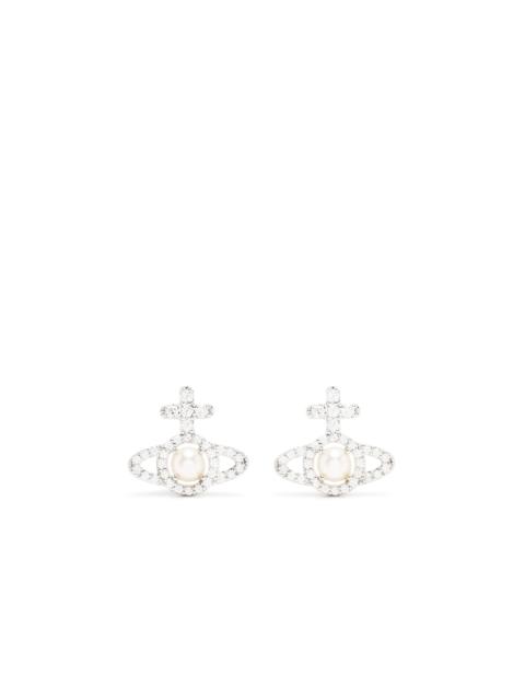 Orb crystal-embellished earrings