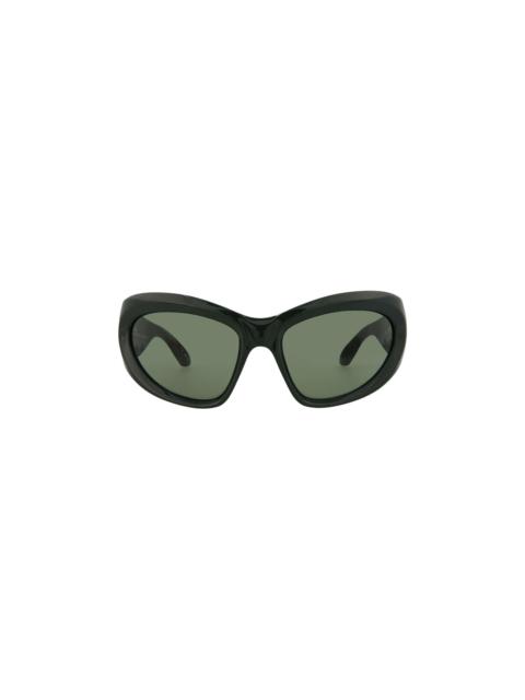 Balenciaga Wrap Around Sunglasses 'Green'