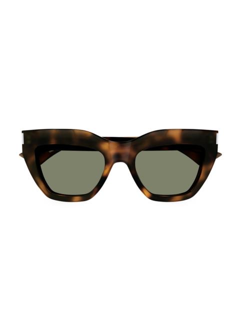 SAINT LAURENT Women's 53MM Cat-Eye Sunglasses - Dark Brown