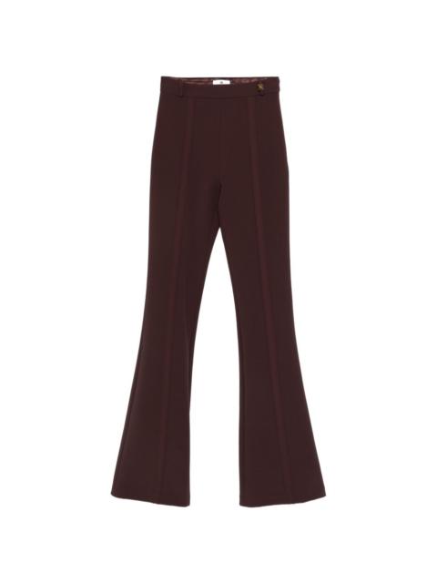 ELISABETTA FRANCHI crepe flared trousers