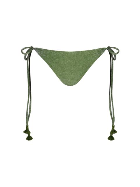 Johanna Ortiz Sagrado Metallic Bikini Bottom green