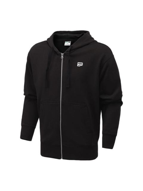 PUMA Puma Downtown Hooded Jacket 'Black White' 531427-01