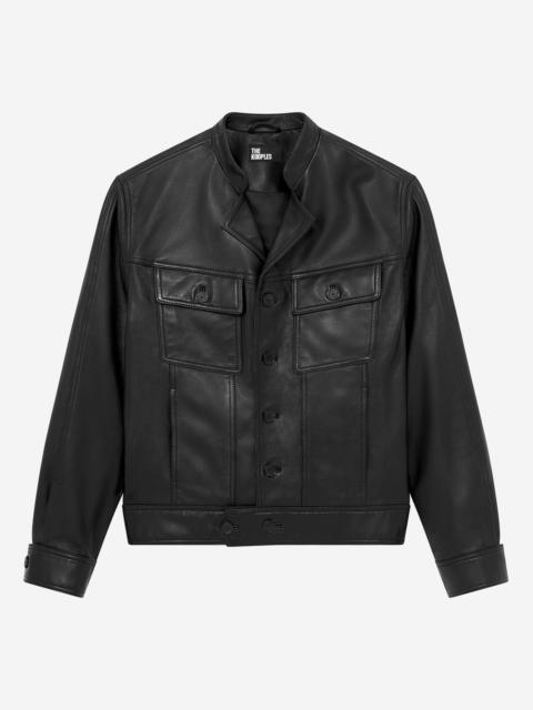 The Kooples BLACK LEATHER JACKET