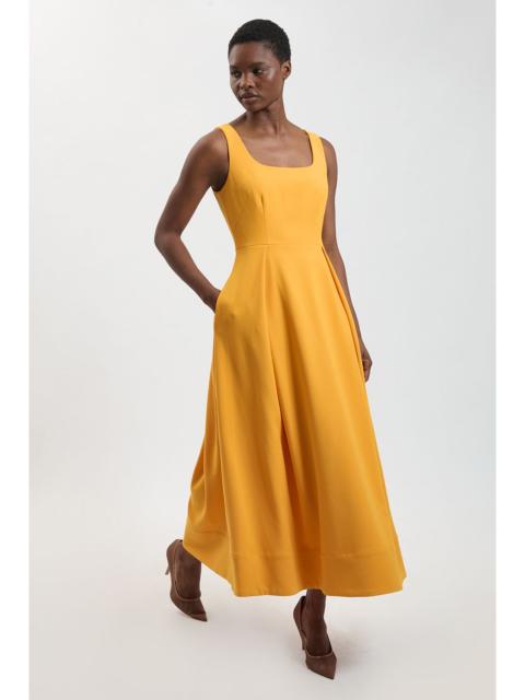 KAREN MILLEN Tailored Full Skirt Midi Dress