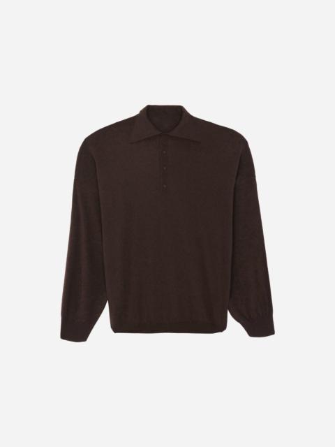 The Frankie Shop Croydon Padded Knit Polo - Brown