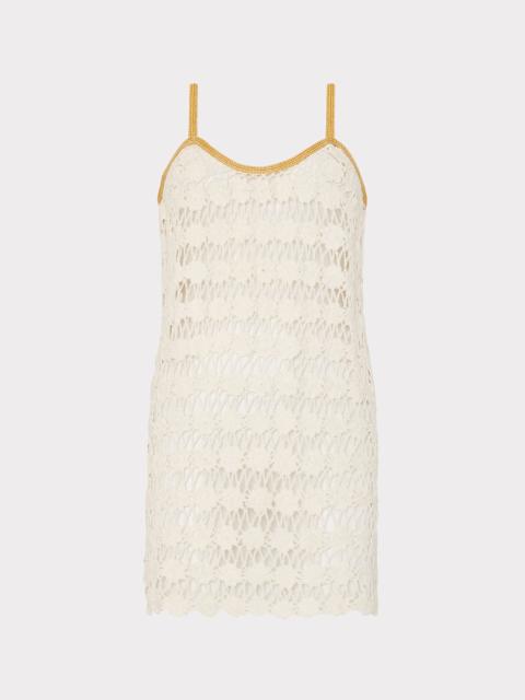 MILLY Floral Crochet Cami Mini Dress