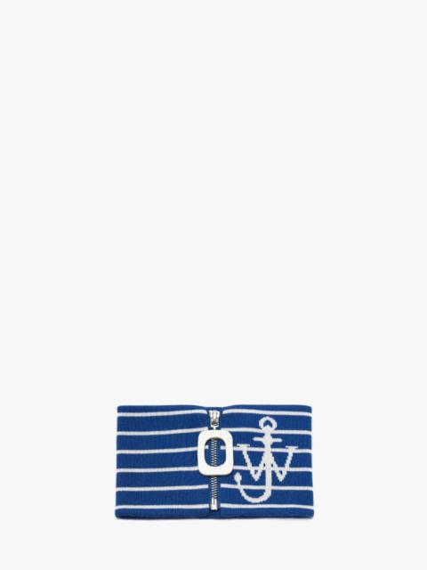 JW Anderson STRIPED NECKBAND WITH JWA PULLER