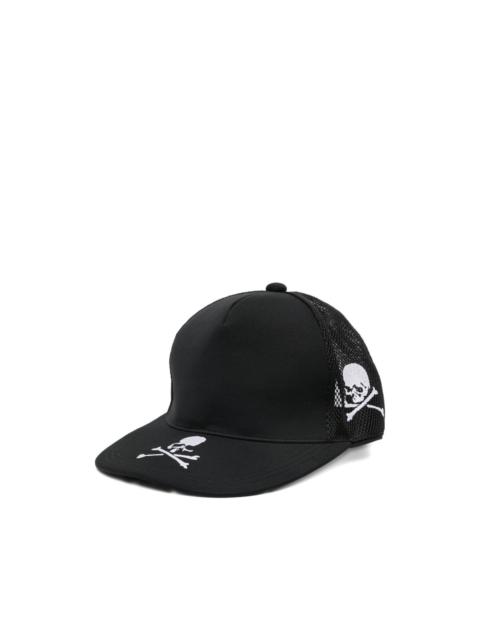 mastermind JAPAN skull-embroidered mesh cap